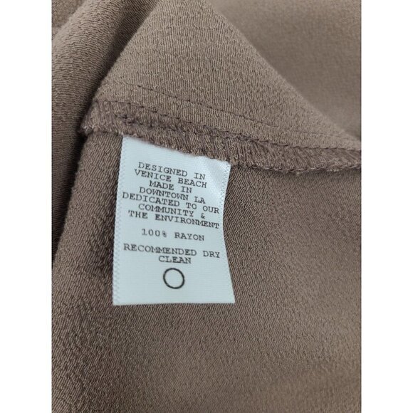 New Flynn Skye Solid Taupe Brown Maxi Dress Womens M Spaghetti Strap - Picture 6 of 6